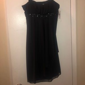 City Triangles Juniors xl Dress Black Spaghetti